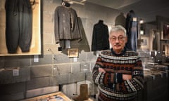 Oleg Orlov of the human rights group Memorial  poses at an exhibition devoted to political repression in Moscow on 15 November 2021. 