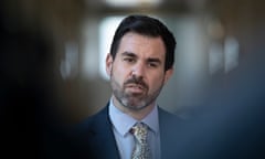 NT Attorney General and Minister for Justice Chansey Paech talking to media in the press gallery of Parliament House in Canberra today. Thursday 2nd February 2023. Photograph by Mike Bowers. Guardian Australia