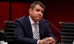 Former NSW premier Mike Baird at the inquiry.