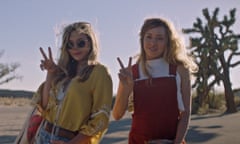 Elizabeth Olsen and Aubrey Plaza in INGRID GOES WEST