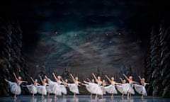 Fewer snowflakes, but they are beautifully synchronised ... The Nutcracker at the Royal Opera House.
