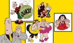 Viz characters Roger Mellie, Johnny Fartpants, The Fat Slags, Biffa Bacon and Sid the Sexist.