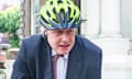 Boris Johnson cycling