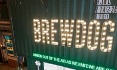 BrewDog sign in Waterloo, London