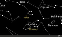 Starwatch  trail 3 Feb 2020 Mercury