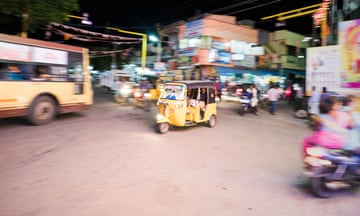 The coastal town of Mahabalipuram, India