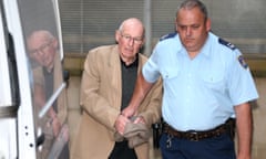 Former Detective Roger Rogerson is led to a prison van at the NSW Supreme Court in Sydney, Friday, June 3, 2016.