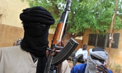 Jihadi fighters in Mali