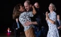 Wall Street Journal reporter Evan Gershkovich hugs his mother Ella Milman after his release in a Russian prisoner swap.