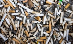 cigarette butts