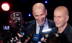 Zinedine Zidane poses next to his wax statue at the Musée Grévin in Paris last October