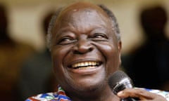 Mwai Kibaki in 2002, after becoming Kenya’s new president.