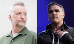 (L-R) Billy Bragg and Morrissey.