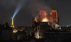 ***2019 News Images Of The Year*** - Fire Breaks Out At Iconic Notre-Dame Cathedral In Paris<br>***2019 News Images Of The Year*** - PARIS, FRANCE - APRIL 15: Smoke and flames rise from Notre-Dame Cathedral on April 15, 2019 in Paris, France. A fire broke out on Monday afternoon and quickly spread across the building, collapsing the spire. The cause is yet unknown but officials said it was possibly linked to ongoing renovation work. (Photo by Veronique de Viguerie/Getty Images)