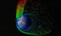 Nasa animation of solar winds on Mars