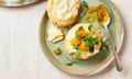 Saffron and mustard scones with cheddar and piccalilli CREDITS: PHOTOGRAPHY: LOUISE HAGGER FOOD STYLING: EMILY KYDD PROP STYLING: JENNIFER KAY