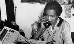 Trinidad-born journalist and activist Claudia Jones (1915 - 1964) at the offices of The West Indian Gazette in Brixton, south London, 1962.