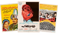 Left to right: posters for the films Nour Al-Din and the Three Sailors (1944), A Bit of Torment (1969) and An Appointment With the President (1990).