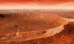 Gullies in Noachis Terra, Mars.