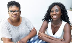 (L-R) Authors Attica Locke and Esi Edugyan at Hotel Figuera in Los Angeles , California on 26th July 2018 - Please mention “Hotel Figueroa” in the caption. They gave permission to shoot on the property at very short notice. Pic © Dan Tuffs pic to accompany Geeta Dayal article in Sat Review