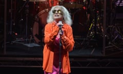 Still cool as beans … Debbie Harry of Blondie in concert at the OVO Hydro, Glasgow.