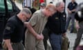 Alex Murdaugh is led to the Colleton County Courthouse by sheriff's deputies for sentencing Friday, March 3, 2023 in Walterboro, S.C., after being convicted of two counts of murder in the June 7, 2021, shooting deaths of Murdaugh's wife and son. (AP Photo/Chris Carlson)