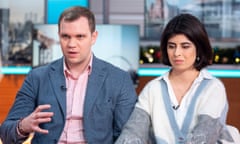 ‘Good Morning Britain’ TV show, London, UK - 18 Dec 2018<br>Editorial use only Mandatory Credit: Photo by Ken McKay/ITV/REX/Shutterstock (10036118ah) Matthew Hedges and Daniela Tejada ‘Good Morning Britain’ TV show, London, UK - 18 Dec 2018 MATTHEW HEDGES AND DANIELA TEJADA - DIVYA In his first UK TV interview, Matthew Hedges, the PhD student convicted of spying in the UAE says he’s determined to clear his name. The 31 year old who was locked up for five months before he had access to a lawyer, says he was forced to stand for whole days in ankle cuffs and was interrogated for up to 15 hours at a time during his ordeal. He was released after a campaign by his wife, Daniela Tejada, and an intervention from Jeremy Hunt. * Hedges story VT * Matthew Hedges and Daniela Tejada desk