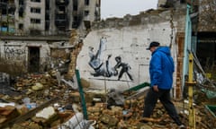 A Banksy in Borodianka, Ukraine, November 2022.
