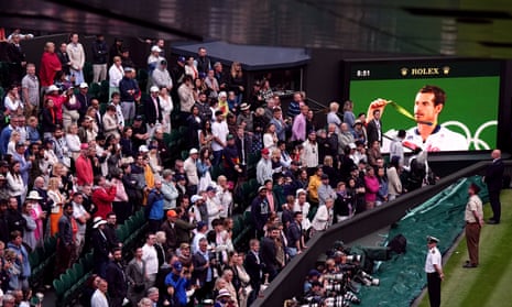 A tribute to Andy Murray following his gentlemen's doubles match with Jamie Murray.