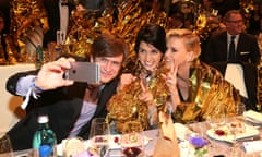 Cinema For Peace Gala 2016<br>BERLIN, GERMANY - FEBRUARY 15: Nadya, singer of Pussy Riot , Nadeschda Andrejewna Tolokonnikowa (C) and her husband and Charlize Theron (R)  during the Cinema For Peace Gala 2016 during the 66th Berlinale International Film Festival on February 15, 2016 in Berlin, Germany.  (Photo by Gisela Schober/Getty Images for Cinema For Peace)