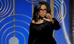 Oprah Winfrey speaks after accepting the Cecil B. Demille Award at the 75th Golden Globe Awards in Beverly Hills, California, U.S. January 7, 2018.              Paul Drinkwater/Courtesy of NBC/Handout via REUTERS ATTENTION EDITORS - THIS IMAGE WAS PROVIDED BY A THIRD PARTY. NO RESALES. NO ARCHIVE. For editorial use only. Additional clearance required for commercial or promotional use, contact your local office for assistance. Any commercial or promotional use of NBCUniversal content requires NBCUniversal's prior written consent. No book publishing without prior approval.