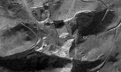 Photo made available by the Israeli Defense Forces showing an alleged reactor building of the al-Kibar facility in Deir al-Zour province, Syria.