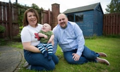 Elaine Gregersen with her husband, Mark, and their son, Blake. 