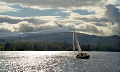 Sail boat on Windermere