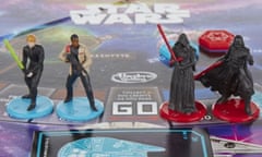 The new edition of Star Wars monopoly, featuring only male playable characters.