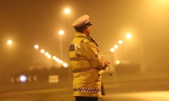 Police officer in the street.