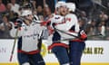 Washington Capitals center Lars Eller celebrates with team-mates