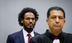 Ahmad ​​al-Faqi ​​al-Mahdi in the courtroom of the international criminal court last September.