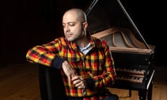 Mahan Esfahani photographed at Wigmore Hall in London. Mahan Esfahani  is an Iranian-American harpsichordist. Esfahani is one of the most critically acclaimed musicians playing the Harpsichord.