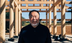 ‘Britain is vibrating. I’m too old for that’ … Ai Weiwei at the site near Lisbon where he is re-creating his Shanghai studio, which was demolished.