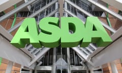 The Issa brothers alongside the Asda logo seen above one of their petrol stations