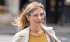 Rachel Riley arrives at the Royal Courts of Justice in London for a hearing during the libel case in May