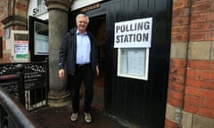 Conservative candidate for Haltemprice and Howden David Davis leaves a polling station in Howden, northeast England on June 8, 2017. As polling stations across Britain open on Thursday, opinion polls show the outcome of the general election could be a lot tighter than had been predicted when Prime Minister Theresa May announced the vote six weeks ago. / AFP PHOTO / Lindsey ParnabyLINDSEY PARNABY/AFP/Getty Images