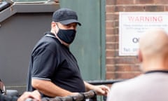 Peter Kay arrives at the Apollo in Manchester