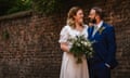 Blind Daters Lizzie and Liam on their wedding day