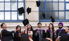 LSE politics graduates celebrating.