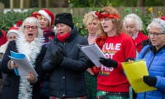 Christmas carol singers