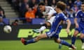 Samuel Silvera fires home Middlesbrough’s second goal at Leicester