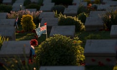 Graves at Lone Pine cemetery on Gallipoli, 21 April 2015