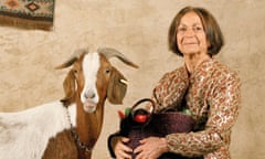 Claudia Roden photographed with a Goat for the New Yorker in 2007